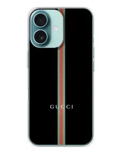 Чохол для iPhone 16 з картинкою «Gucci — строга лінія»