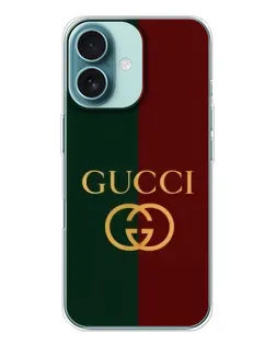 Чохол для iPhone 16 з картинкою «Gucci — темно-зелений градієнт»