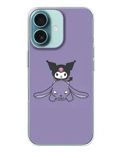 Чохол для iPhone 16 з картинкою «Kuromi на ліловому фоні» Чохол для iPhone 16 з картинкою «Kuromi на ліловому фоні»