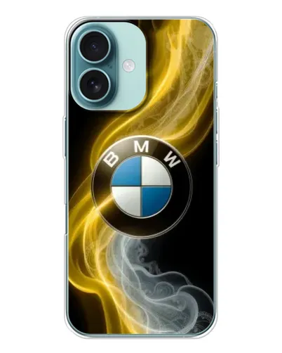 Чохол для iPhone 16 з картинкою «Золотистий дим BMW»