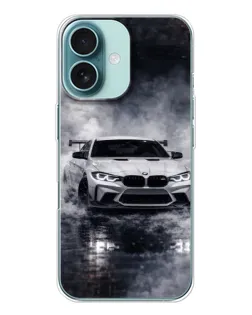 Чохол для iPhone 16 з картинкою «BMW крізь туман»