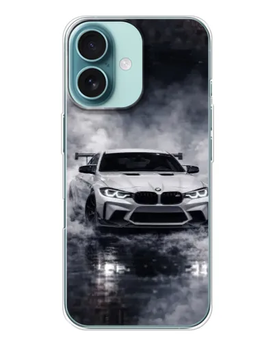 Чохол для iPhone 16 з картинкою «BMW крізь туман»