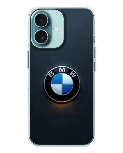 Чохол для iPhone 16 з картинкою «Логотип BMW — мінімалізм»