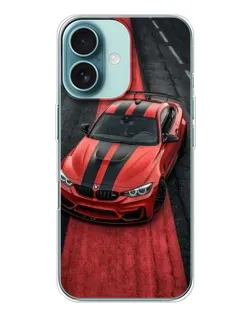 Чохол для iPhone 16 з картинкою «BMW на червоній доріжці»