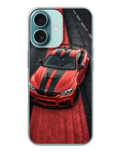 Чохол для iPhone 16 з картинкою «BMW на червоній доріжці»