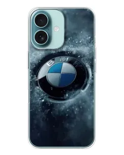 Чехол для iPhone 16 с картинкой «Логотип BMW — лед» Чехол для iPhone 16 с картинкой «Логотип BMW — лед»