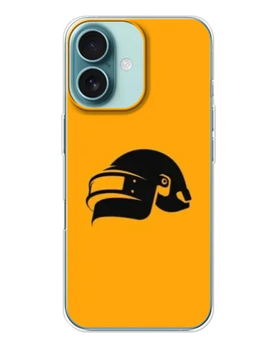 Чохол для iPhone 16 з картинкою «PUBG — золотий шолом»