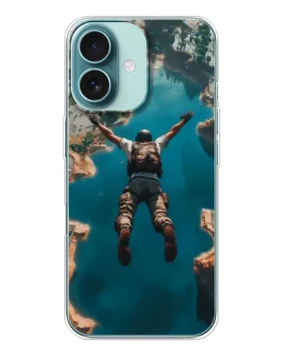 Чохол для iPhone 16 з картинкою «PUBG — вільне падіння»