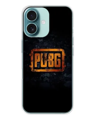 Чохол для iPhone 16 з картинкою «PUBG — золотий логотип»