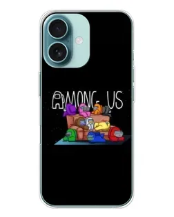 Чохол для iPhone 16 з картинкою «Логотип Among Us» Чохол для iPhone 16 з картинкою «Логотип Among Us»