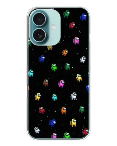 Чохол для iPhone 16 з картинкою «Екіпаж Among Us»