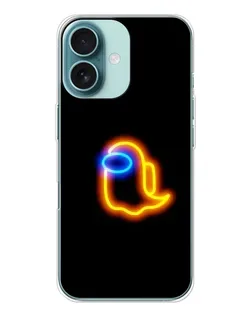 Чохол для iPhone 16 з картинкою «Among Us неонове сяйво»