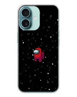 Чохол для iPhone 16 з картинкою «Червоний Among Us»