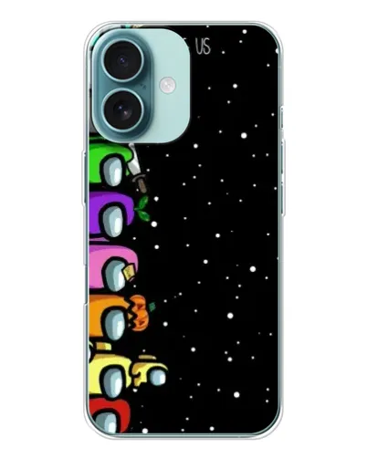 Чохол для iPhone 16 з картинкою «Команда Among Us»