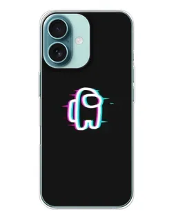 Чохол для iPhone 16 з картинкою «Among Us неон»