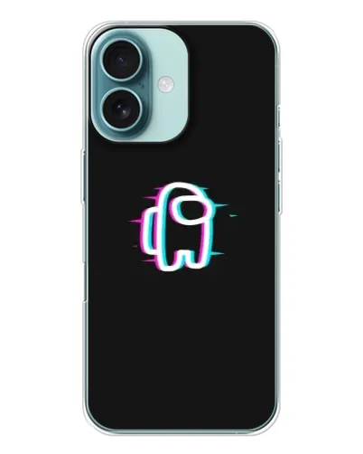 Чохол для iPhone 16 з картинкою «Among Us неон»