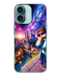 Чохол для iPhone 16 з картинкою «Стів та космос»