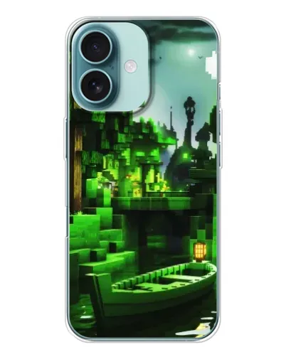 Чохол для iPhone 16 з картинкою «Minecraft лісовий пейзаж» Чохол для iPhone 16 з картинкою «Minecraft лісовий пейзаж»