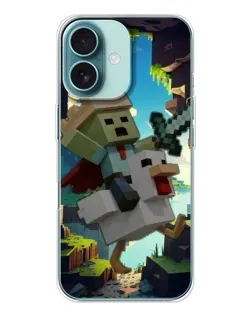 Чохол для iPhone 16 з картинкою «Стів та гусь»