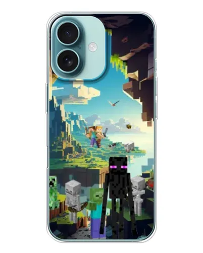 Чохол для iPhone 16 з картинкою «Ендермен у лісі» Чохол для iPhone 16 з картинкою «Ендермен у лісі»