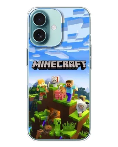 Чохол для iPhone 16 з картинкою «Minecraft класичний світ» Чохол для iPhone 16 з картинкою «Minecraft класичний світ»