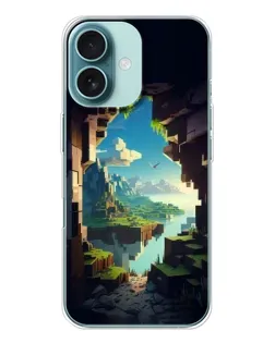 Чохол для iPhone 16 з картинкою «Вид з печери»