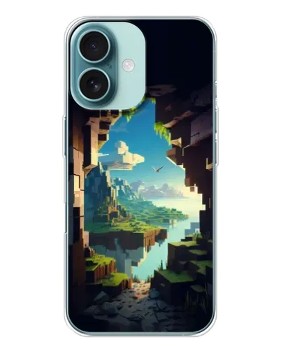 Чохол для iPhone 16 з картинкою «Вид з печери» Чохол для iPhone 16 з картинкою «Вид з печери»