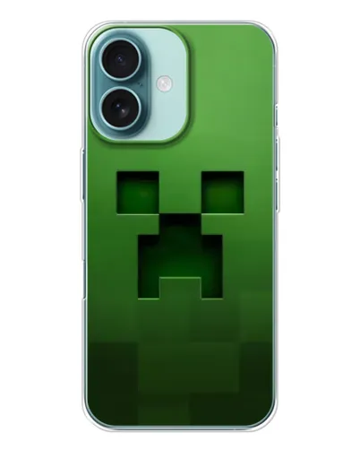 Чохол для iPhone 16 з картинкою «Кріпер мікро-дизайн» Чохол для iPhone 16 з картинкою «Кріпер мікро-дизайн»