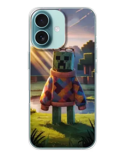 Чохол для iPhone 16 з картинкою «Кріпер у светрі» Чохол для iPhone 16 з картинкою «Кріпер у светрі»