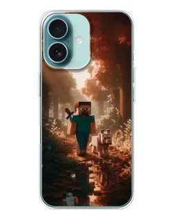 Чохол для iPhone 16 з картинкою «Стів у лісі»