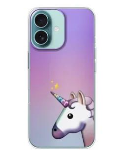 Чохол для iPhone 16 з картинкою «Єдиноріг градієнт»