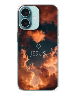 Чохол для iPhone 16 з картинкою «Сяйво Імені Jesus»