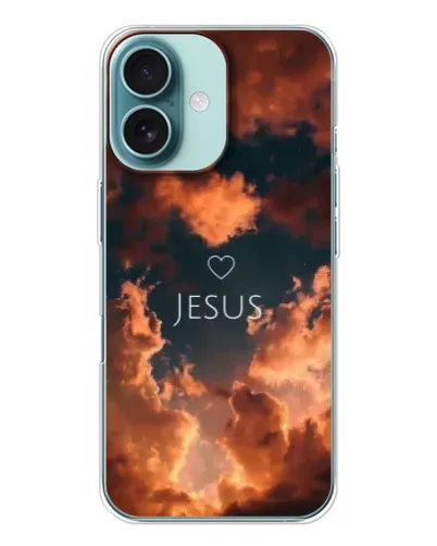 Чохол для iPhone 16 з картинкою «Сяйво Імені Jesus»
