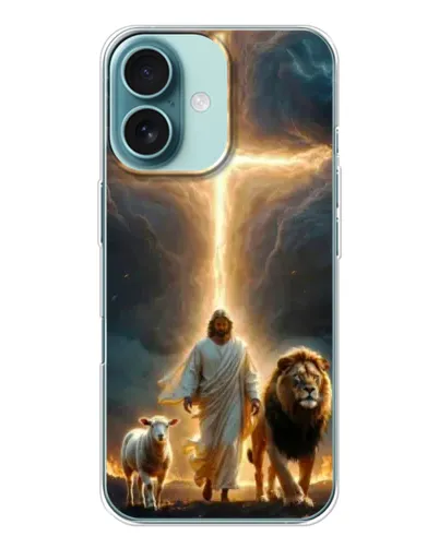 Чохол для iPhone 16 з картинкою «Лев Юди та Світло»