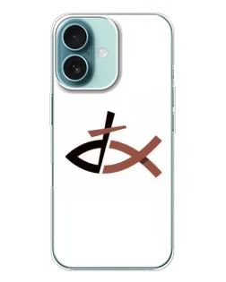 Чохол для iPhone 16 з картинкою «Риба та хрест»
