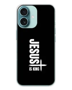 Чохол для iPhone 16 з картинкою «Вертикаль віри Jesus»
