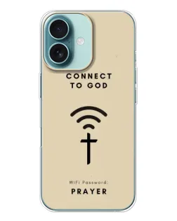 Чехол для iPhone 16 с картинкой «Молитва Connect»