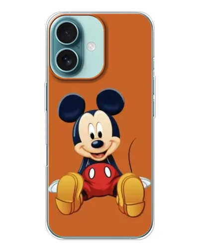 Чохол для iPhone 16 з картинкою «Міккі відпочиває»
