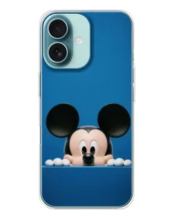 Чохол для iPhone 16 з картинкою «Міккі виглядає»