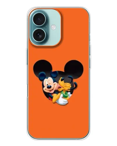 Чохол для iPhone 16 з картинкою «Серце Міккі Мінні»