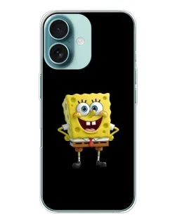 Чохол для iPhone 16 з картинкою «Класичний Губка Боб»