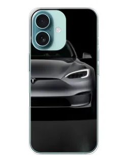 Чохол для iPhone 16 з картинкою «Tesla Model S Look» Чохол для iPhone 16 з картинкою «Tesla Model S Look»