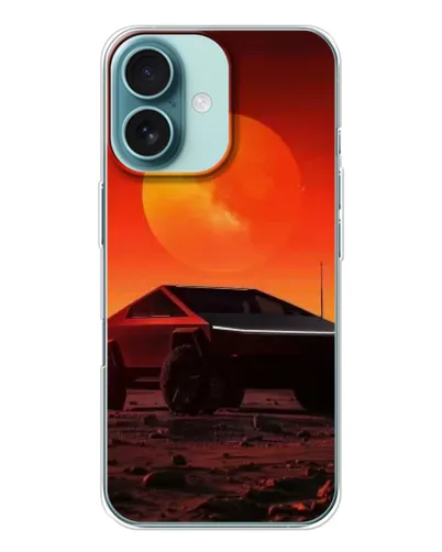 Чохол для iPhone 16 з картинкою «Cybertruck на Марсі»