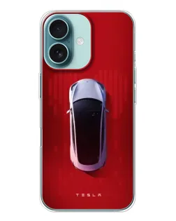 Чохол для iPhone 16 з картинкою «Tesla Top View» Чохол для iPhone 16 з картинкою «Tesla Top View»