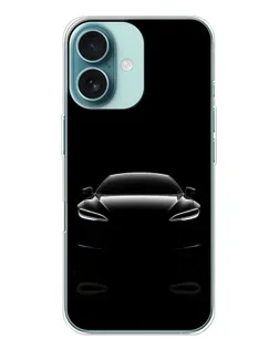Чохол для iPhone 16 з картинкою «Силует Tesla Night» Чохол для iPhone 16 з картинкою «Силует Tesla Night»