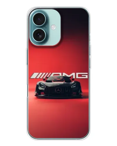 Чохол для iPhone 16 з картинкою «Mercedes AMG — червона лінія»