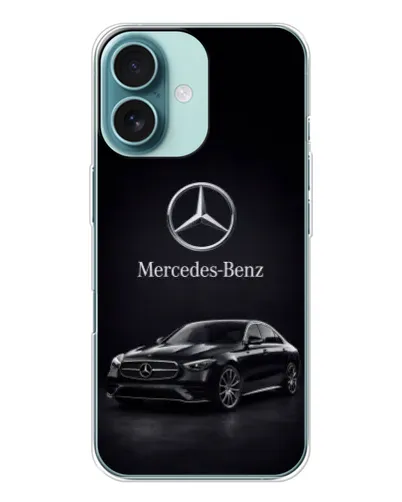 Чохол для iPhone 16 з картинкою «Mercedes — решітка радіатора»