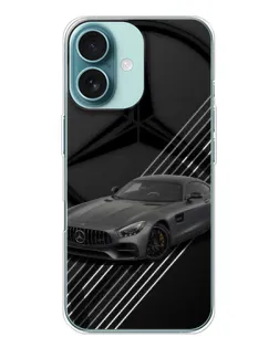Чохол для iPhone 16 з картинкою «Mercedes AMG — графіка»
