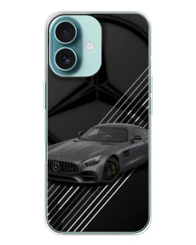 Чохол для iPhone 16 з картинкою «Mercedes AMG — графіка»