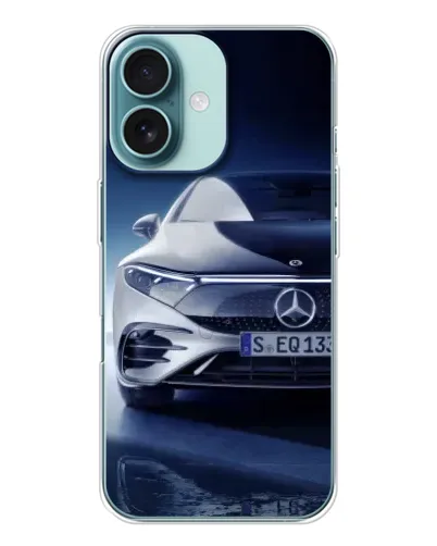 Чохол для iPhone 16 з картинкою «Mercedes EQ — майбутнє»